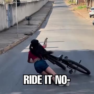 How NOT to ride a bike...