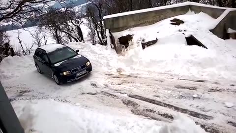 Icy Road Madness Caught on Camera