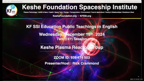Keshe Plasma Reactor Group 2024-12-18-T1
