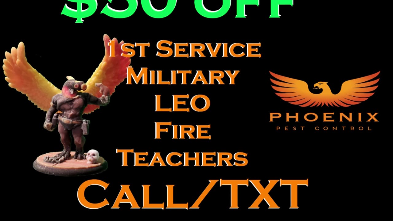 $50 off 1st service for Military LEO Fire and Teachers