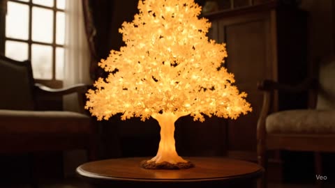 The candle turns into a tree. ASMR