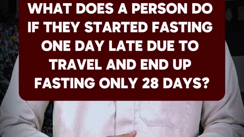 What to do if you fasted only 28 days in Ramadan?