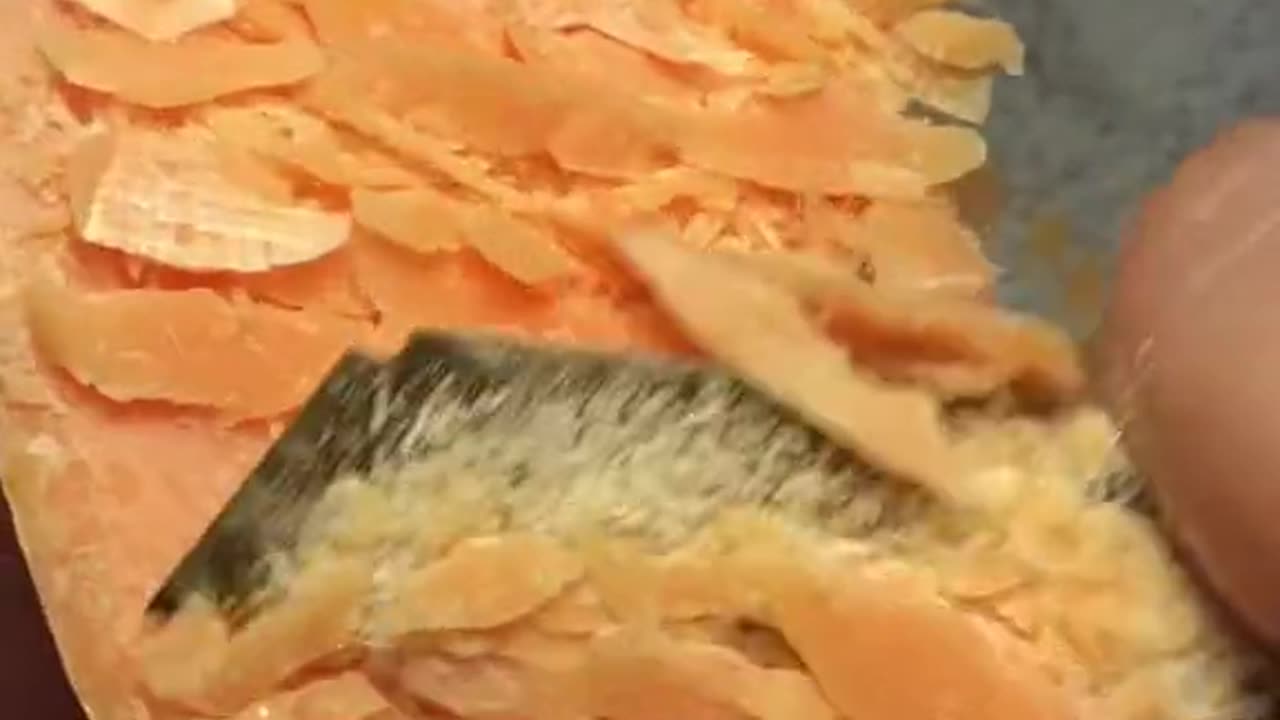 🧡 Orange Soap Slivers ✂️ | Crisp ASMR Scraping Sounds