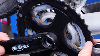 Why does the bike bottom bracket crunch?