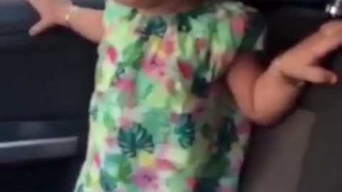 she was crying until the music started | funny video | crazy clips 