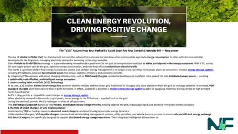 The “V2G” Future: How Your Parked EV Could Soon Pay Your Condo’s Electricity Bill