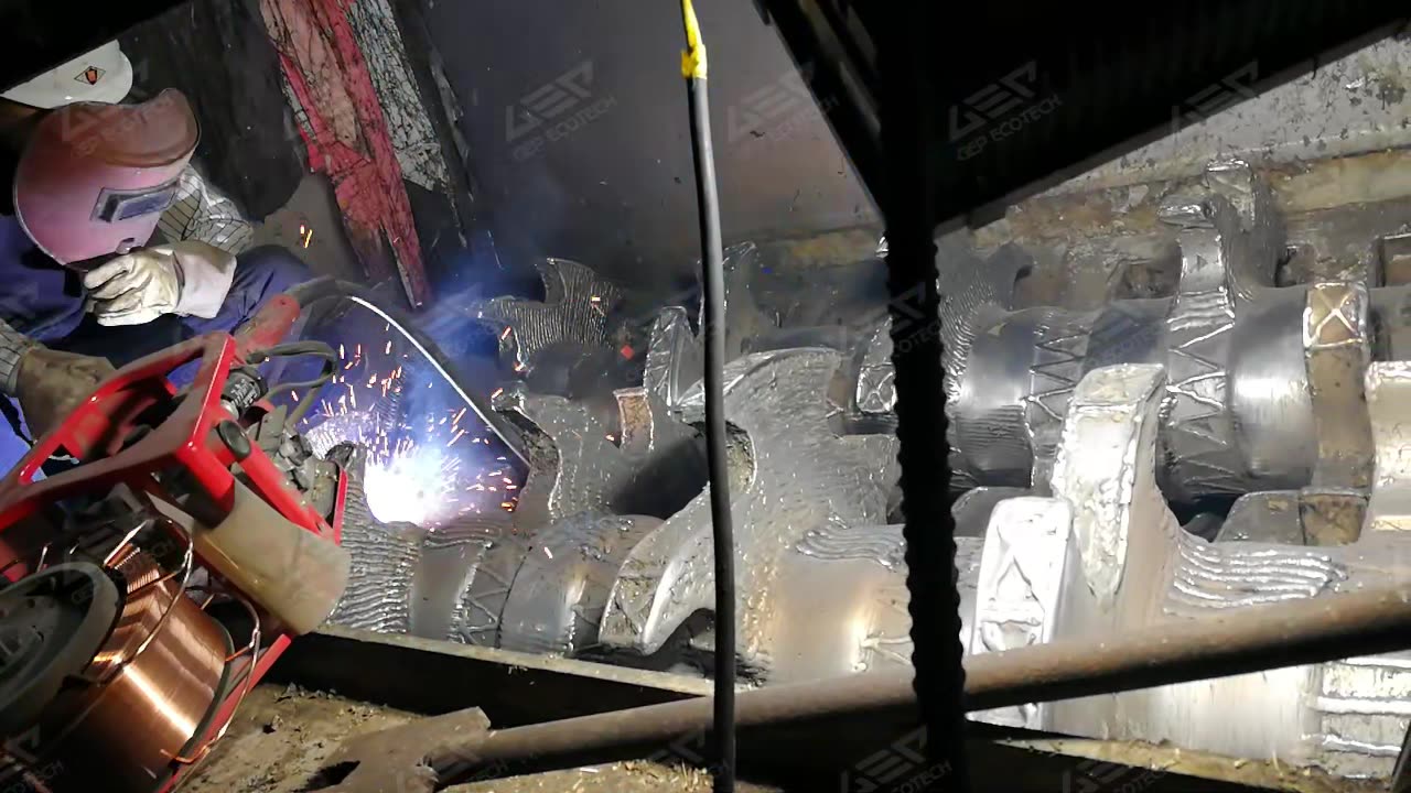 Built-up Welding of Pre Shredder: Extend Equipment Life & Maximize Performance