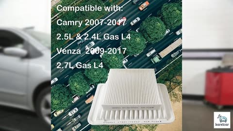 Engine Air Filter & Cabin Air Filter Kit Compatibl