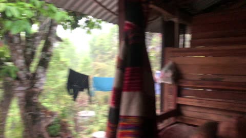 Naked showers in the full power rain🌧️#nepal