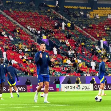 CR7 training session