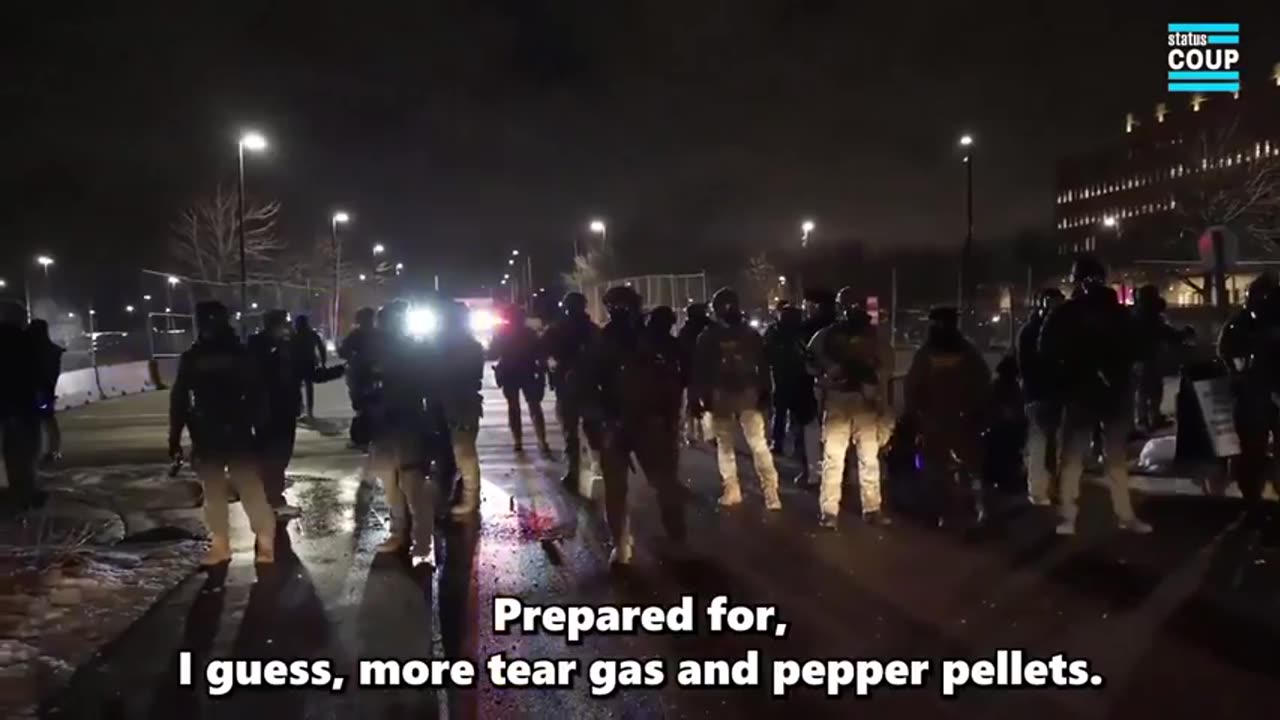 ICE Drops Flashbang Grenades on Rioters