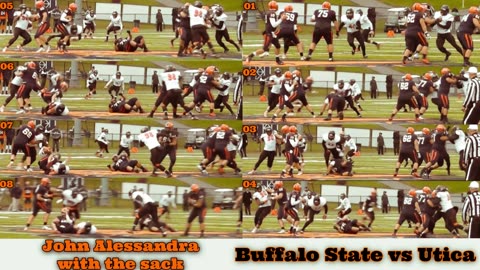 Prototype 348: Buffalo State's John Alessandra with the sack vs Utica
