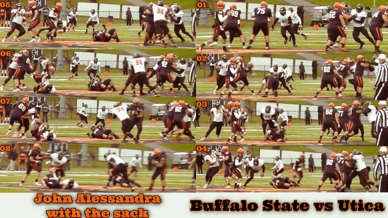 Prototype 348: Buffalo State's John Alessandra with the sack vs Utica