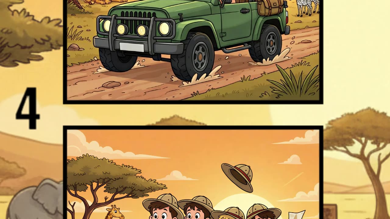 🌿 Jungle Exploration – Find the Differences 🦁🔍