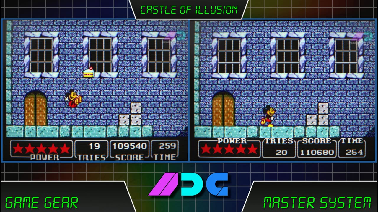 Castle of Illusion Game Gear #Vs Castle of Illusion Master System