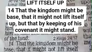 Live Preview Ezekiel #ch 17:14 #kj "That the kingdom might be base..." #faith #god