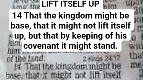 Live Preview Ezekiel #ch 17:14 #kj "That the kingdom might be base..." #faith #god