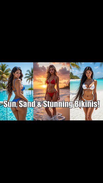 Hottest Bikini Models | Stunning Beach & Poolside Beauties