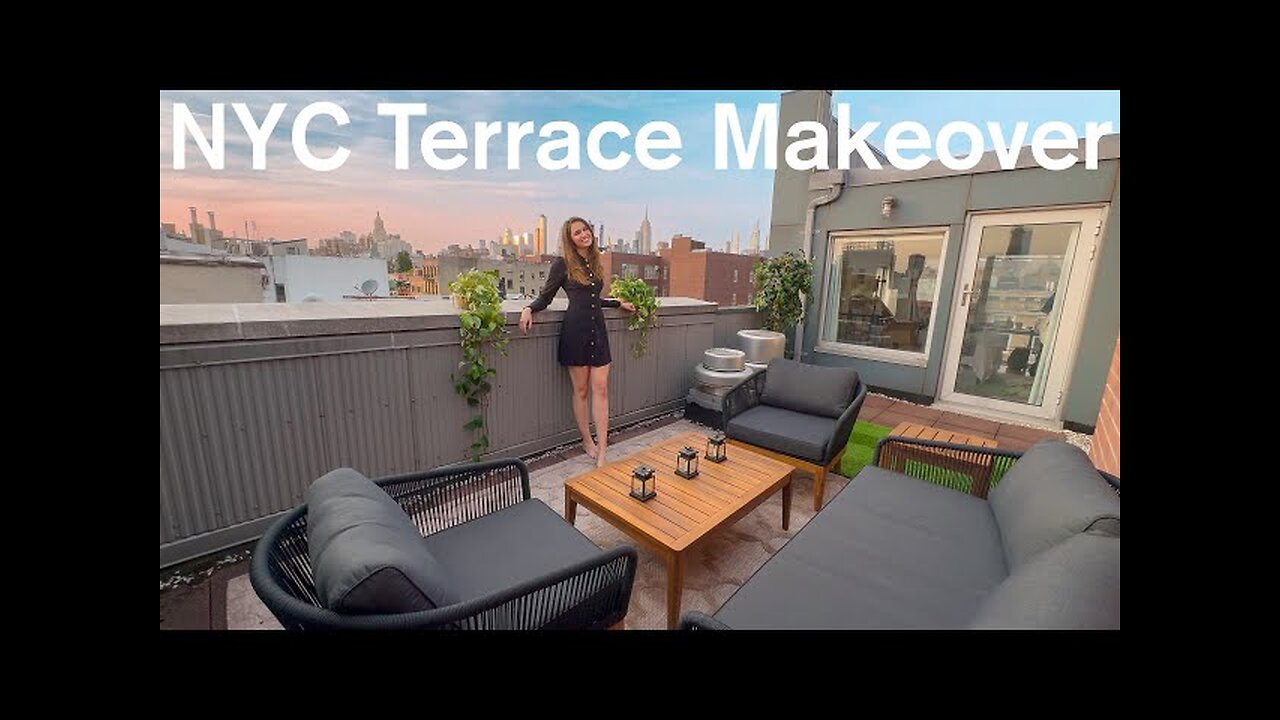 Transforming my CRAPPY NYC Terrace into a Cozy Oasis