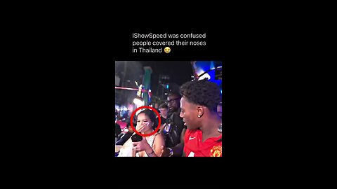 IShowSpeed was confused people covered their noses in Thailand 😭 #ishowspeed #fyp