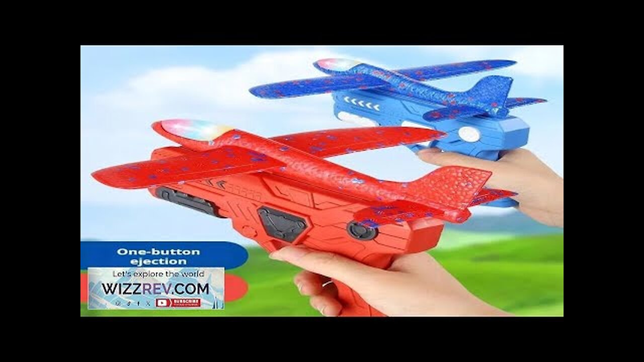 Children's Foam Ejection Aircraft Toys Parent-Child Interaction Outdoor Foam Aircraft Park Review