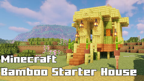 Minecraft Bamboo Starter House - Eco-Friendly Beginner's Build