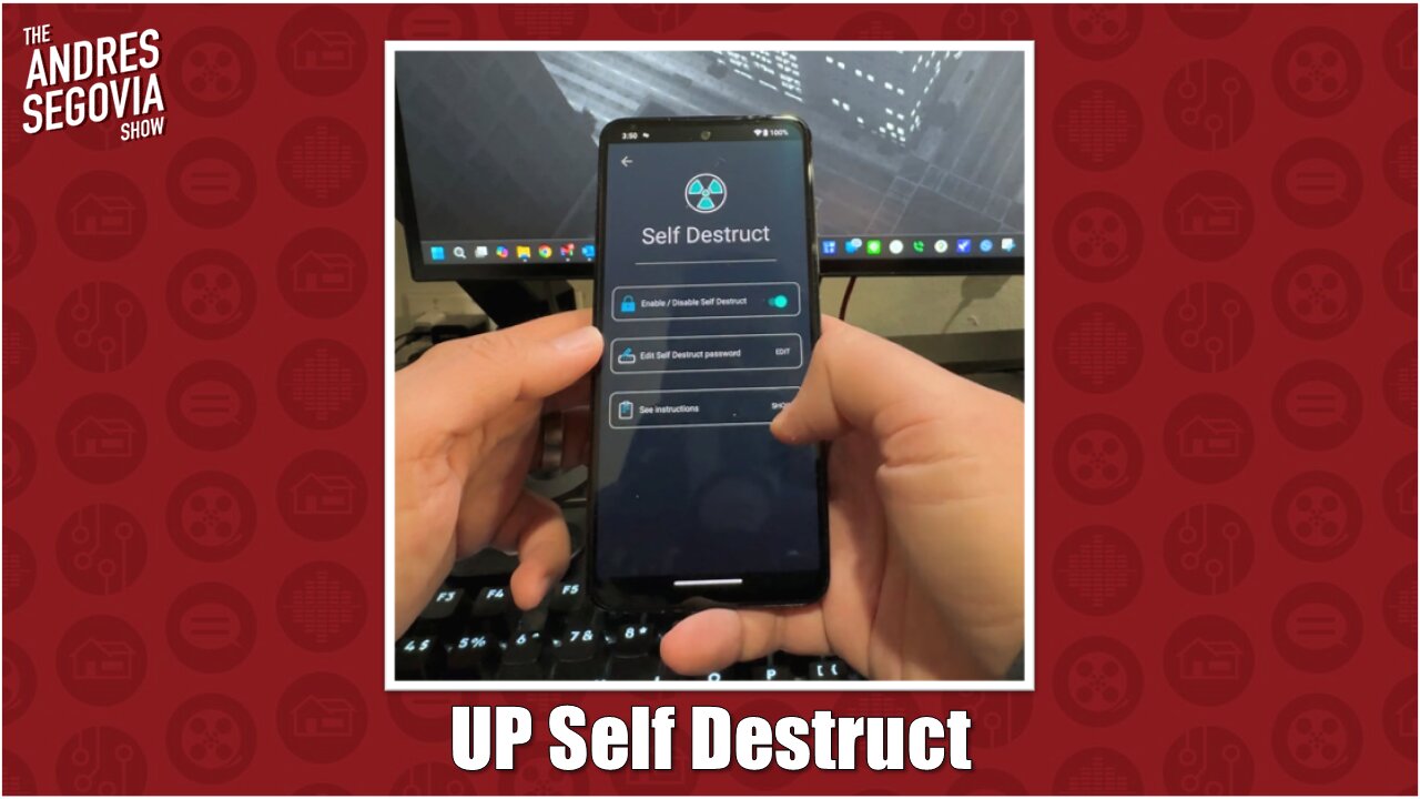 Unplugged Phone Self-Destruct Feature DEMO!