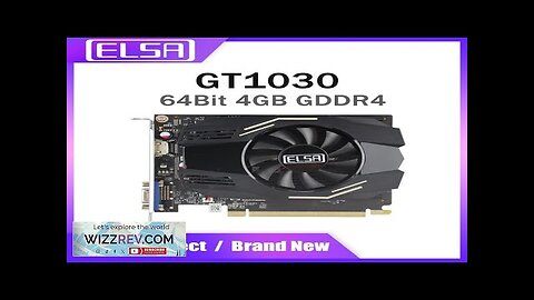 ELSA NEW GT 1030 4GB DDR4 64Bit Video Cards Desktop Gaming Graphic Review