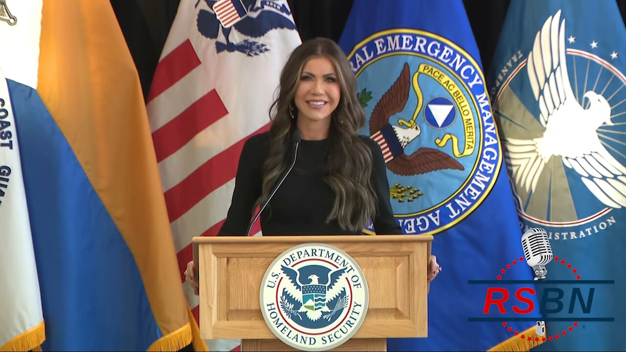 WATCH: DHS Secretary Kristi Noem Gives First Remarks to Staff - 1/28/25