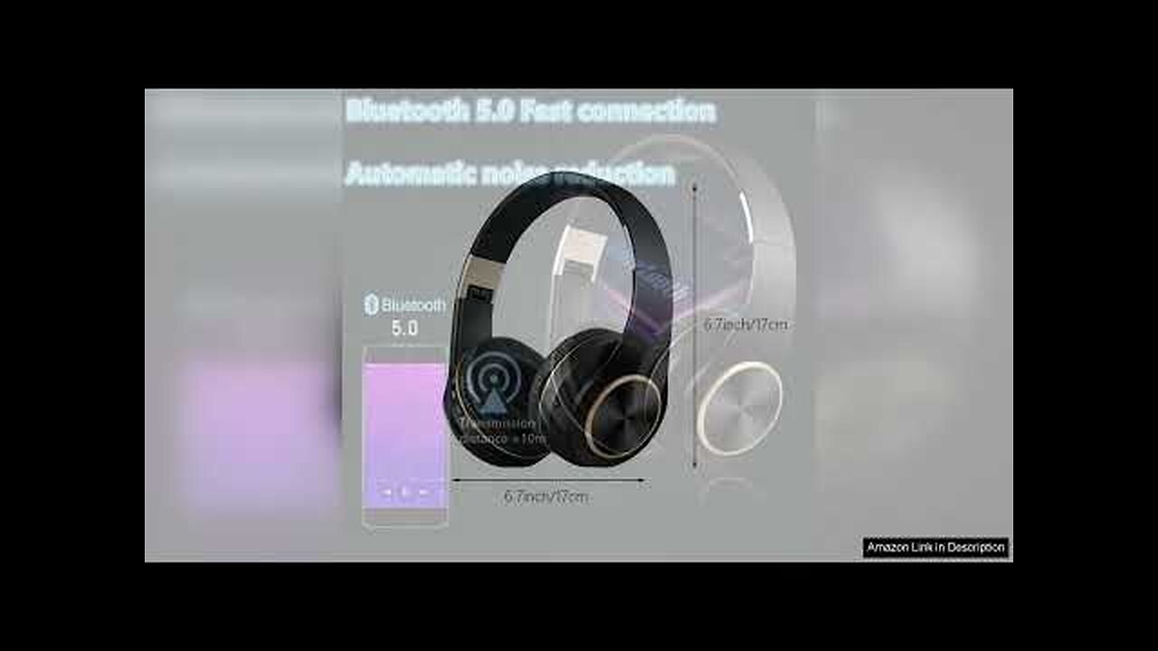 Nsxcdh Bluetooth Wireless Headset Stereo On-Ear Headphones with Intelligent Noise Cancelling Review