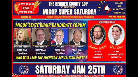 2025 Berrien County GOP Super Saturday - MIGOP Chair Forum