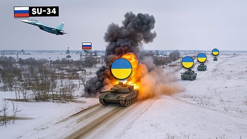 Russian Su-34 DESTROYS 27 Ukrainian Tanks