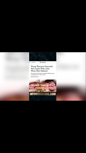 Alex Jones: Trump is About To Attack Venezuela Again - 1/5/26