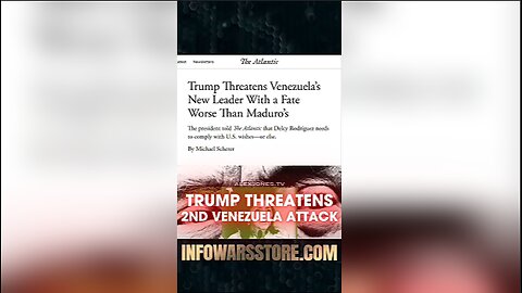 Alex Jones: Trump is About To Attack Venezuela Again - 1/5/26