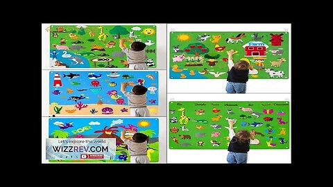 Felt Board Stories Set Montessori Ocean Farm Insect Animal Family Interactive Preschool Review