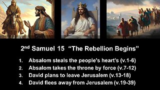 2nd Samuel 15 “The Rebellion Begins” - Calvary Chapel Fergus Falls