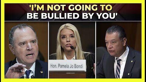 'I’m not going to be bullied by you': Pam Bondi clashes with Dem Senators Schiff and Padilla