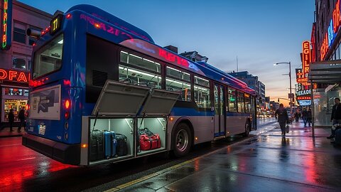 Citybus with luggage bay