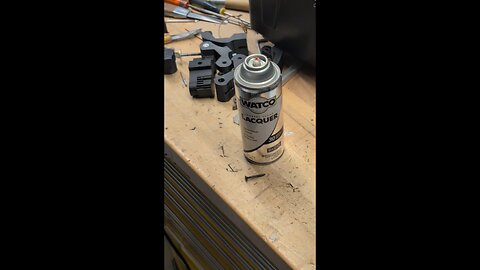 Rescuing a broken nozzle from a new can of clear coat lacquer