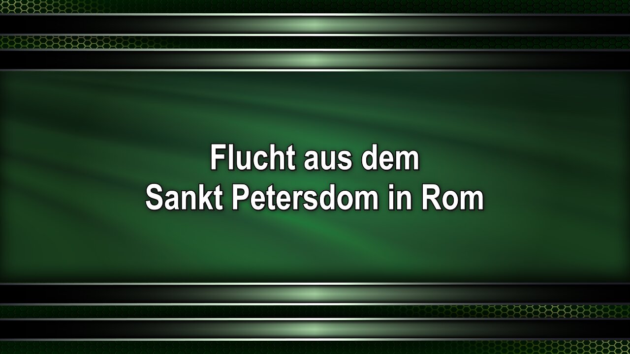 Flucht aus dem Sankt Petersdom in Rom