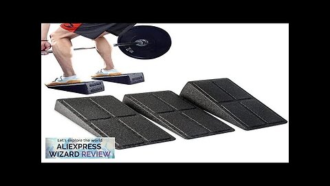 3pcs/Set Yoga Bricks Squat Wedge Blocks Slant Board Adjustable Non-Slip Foot Stretcher Review