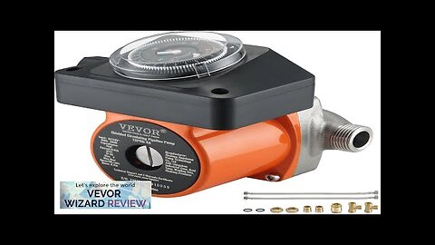 VEVOR Hot Water Recirculating Pump 100W Water Circulator Pump Auto Start/Close Review