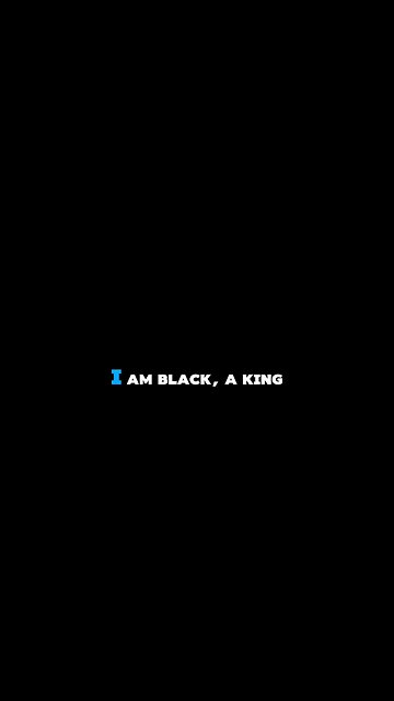 i am Black