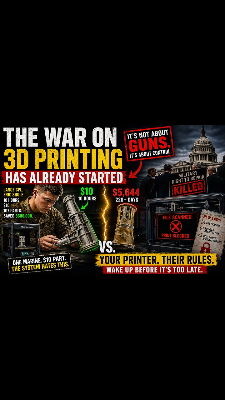 The War on 3D Printing Has Already Started (And Almost Nobody Notices)