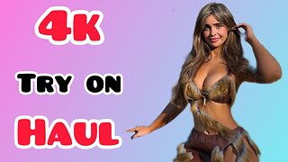 4K Try-On Haul | 4K Transparent cleaning & Lingerie Chic Mesh Dress Try On haul