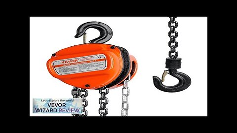 VEVOR Hand Chain Hoist 1 Ton 2200 lbs Capacity 20 FT Come Review