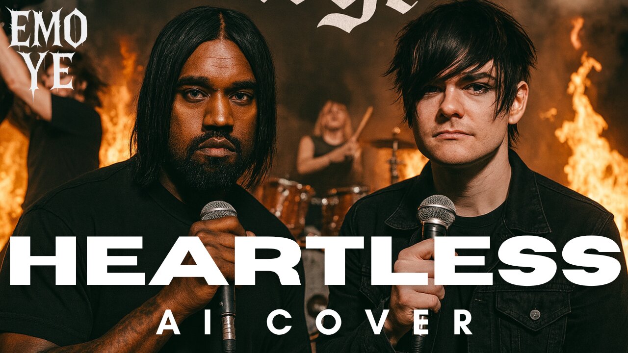 Ye - AI Emo Cover of Heartless | AI Gone Uncontroversial