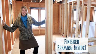 Finished Framing Inside! A Tour of Our Little House Layout Designed for Our Lives + Square Footage