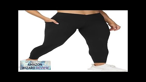 THE GYM PEOPLE Women's V Cross Waist Workout Leggings Tummy Control Running Review