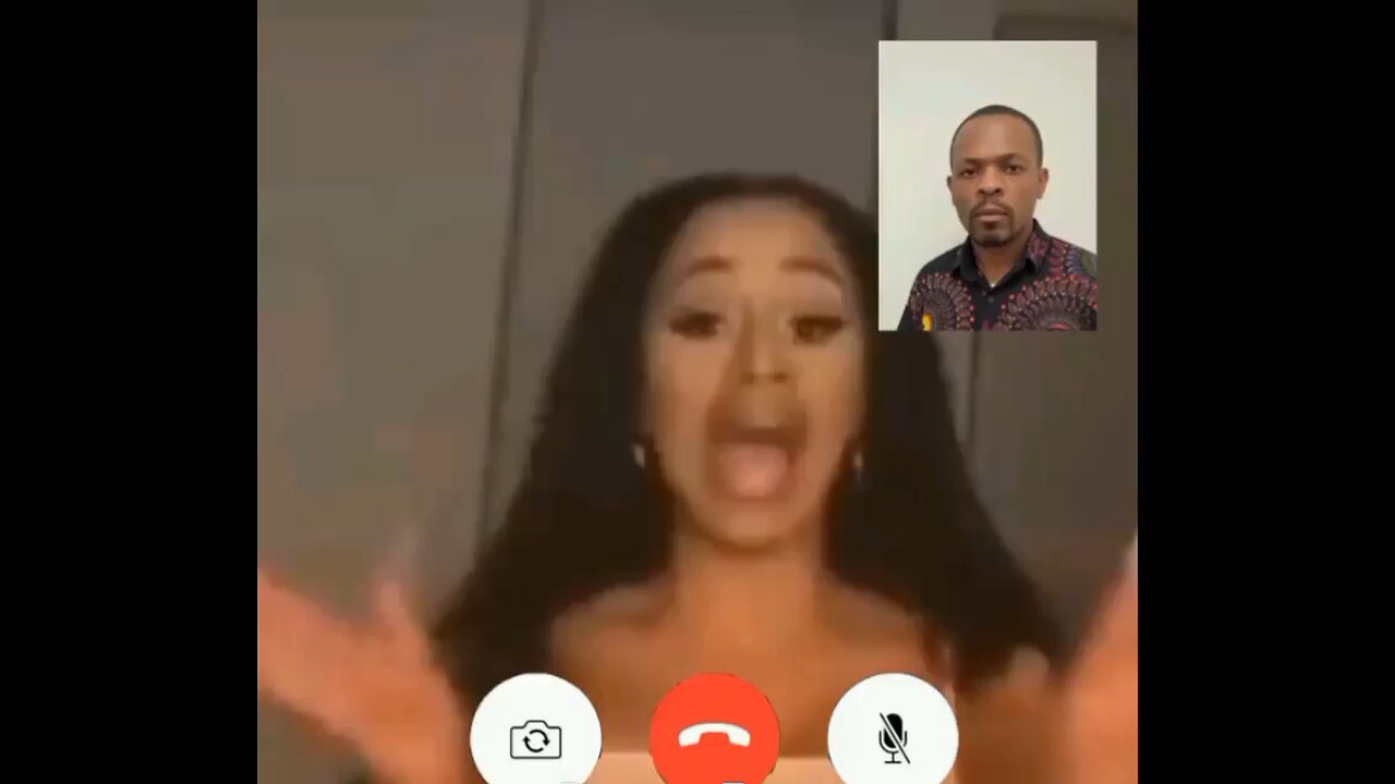 #Cardi B viral video chatting with Mthogen Beats.